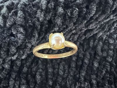 Antique 10k Pearl Ring