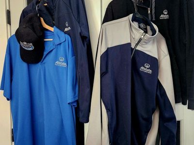 Allstate Branded Apparel Bundle - Hoodie, Jackets, Polo, and Hat - Size XL