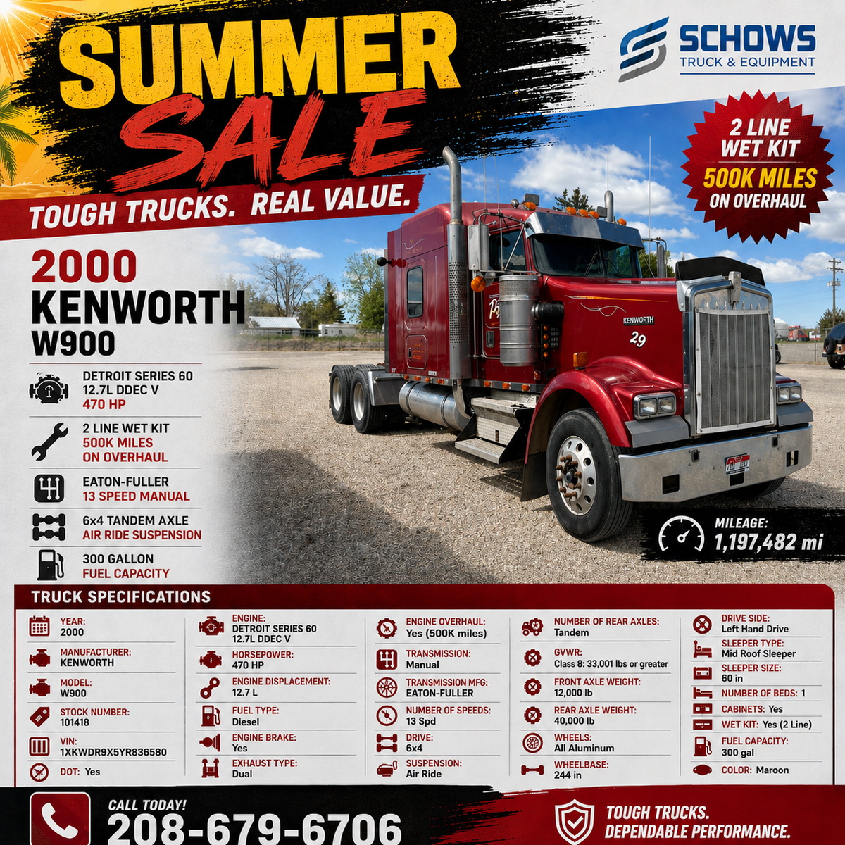 2000 KENWORTH W900