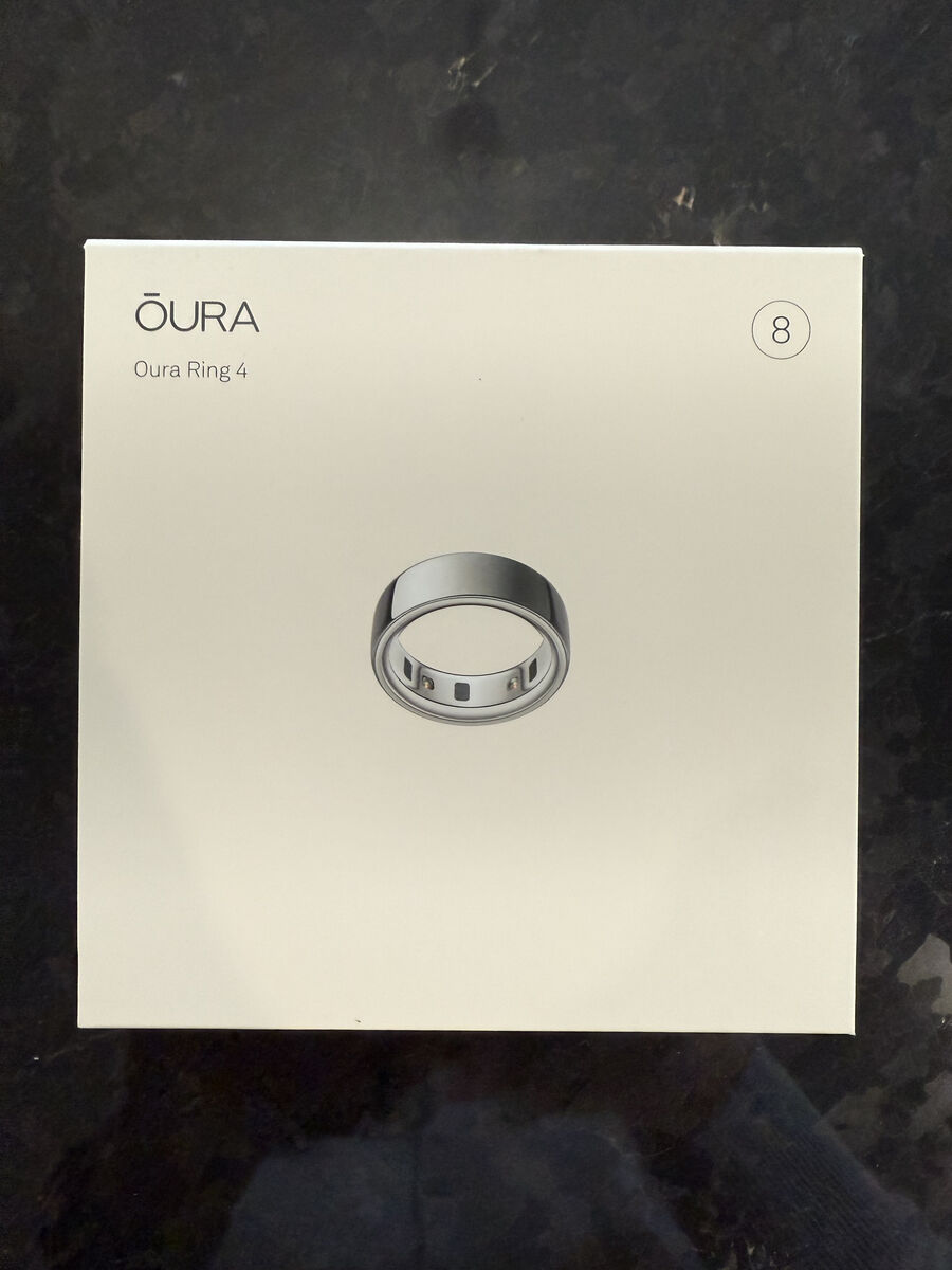 Brand New Oura Ring Gen 4 – Silver, Size 8