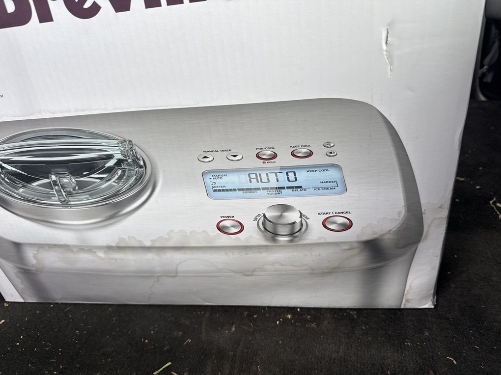 Breville Smart Scoop Ice Cream Maker - Never Used