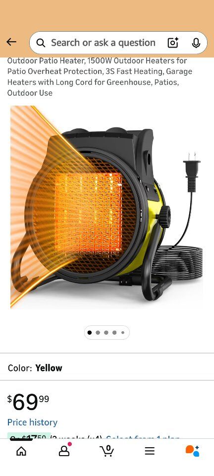 patio 1500 w heater