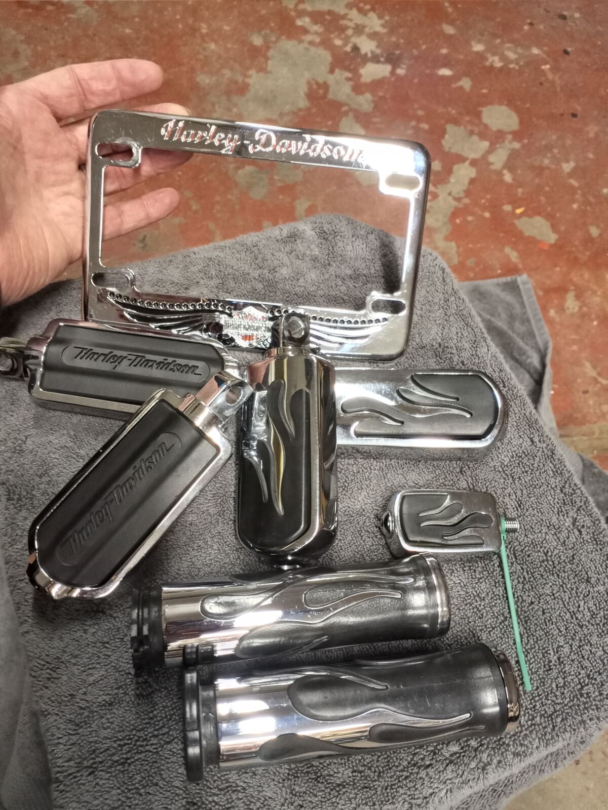 Harley Pegs and Grips Set