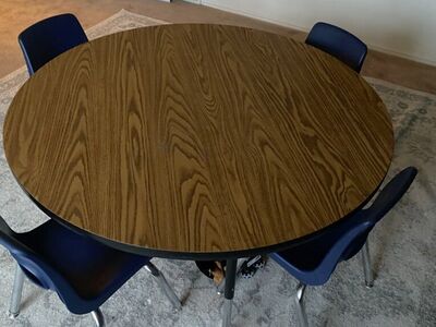 Round table and chairs