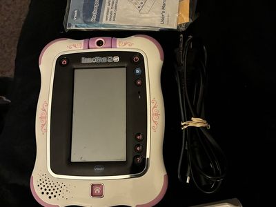 VTech InnoTab 2S Learning Tablet Pink with Charger and 3 Games