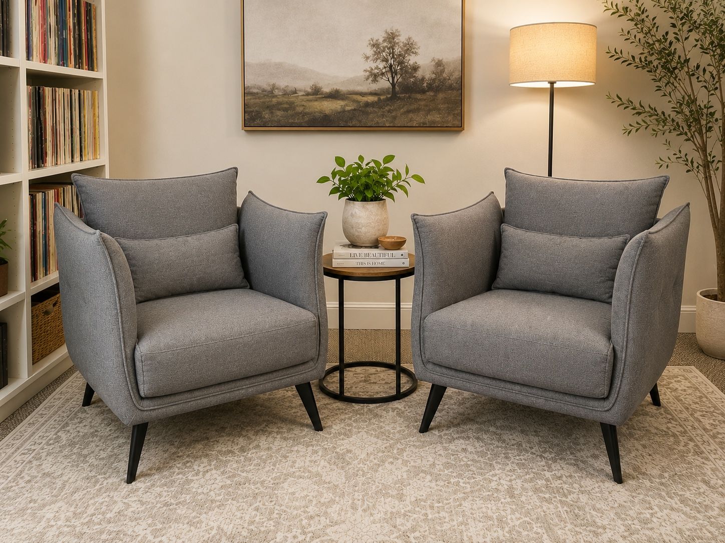 West Elm Kip Lounge Chairs – Pair – $695