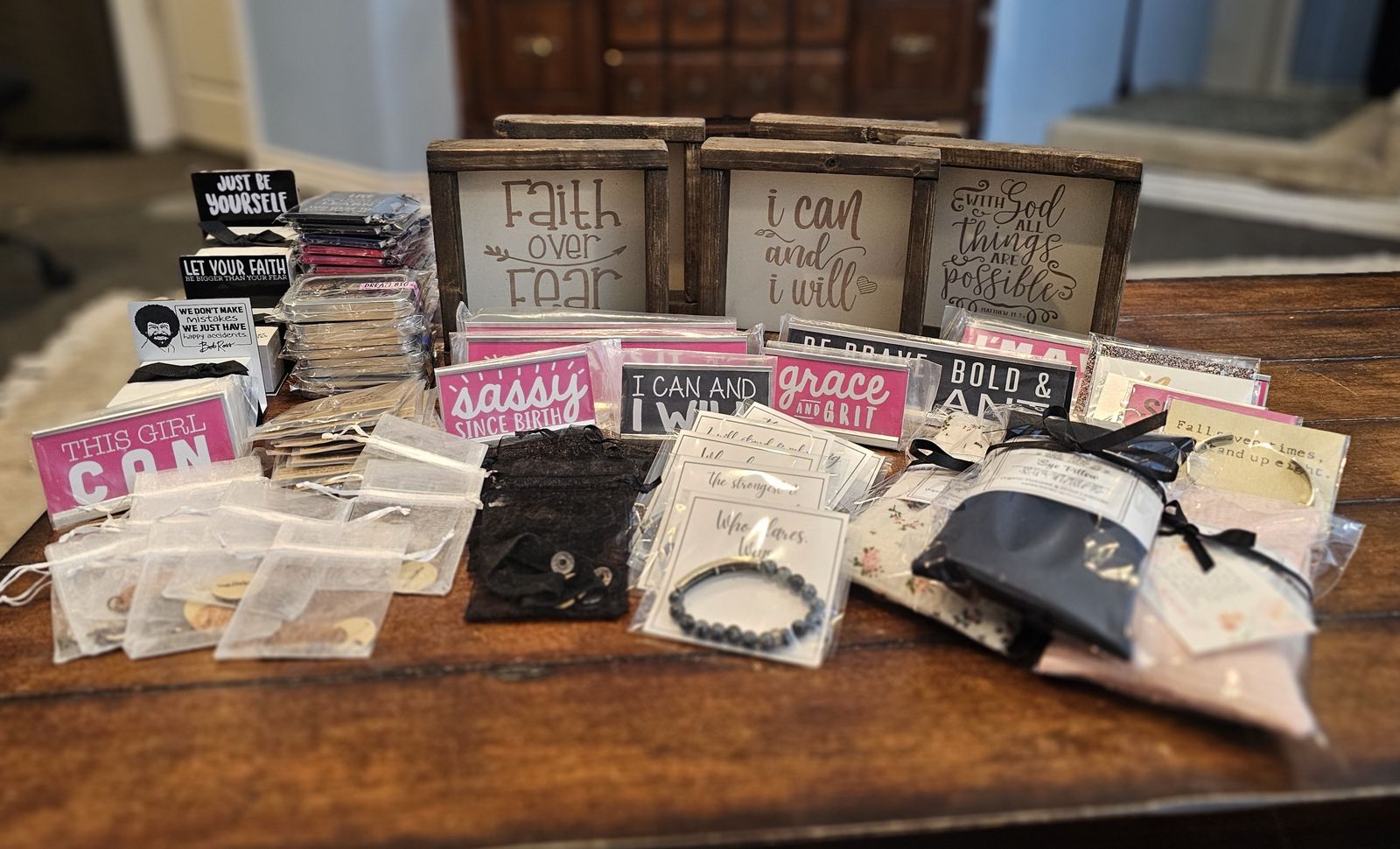 Mother's Day Gifts - Wrapped and Ready - Necklaces, Bracelets, Magnets, Signs, Notepads, Eye Pillows, Grounding Bracelets