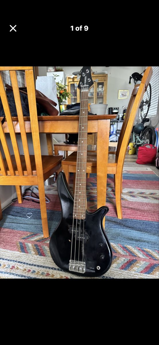 Yamaha RBX200 Bass Guitar - Black 4-String Electric Bass