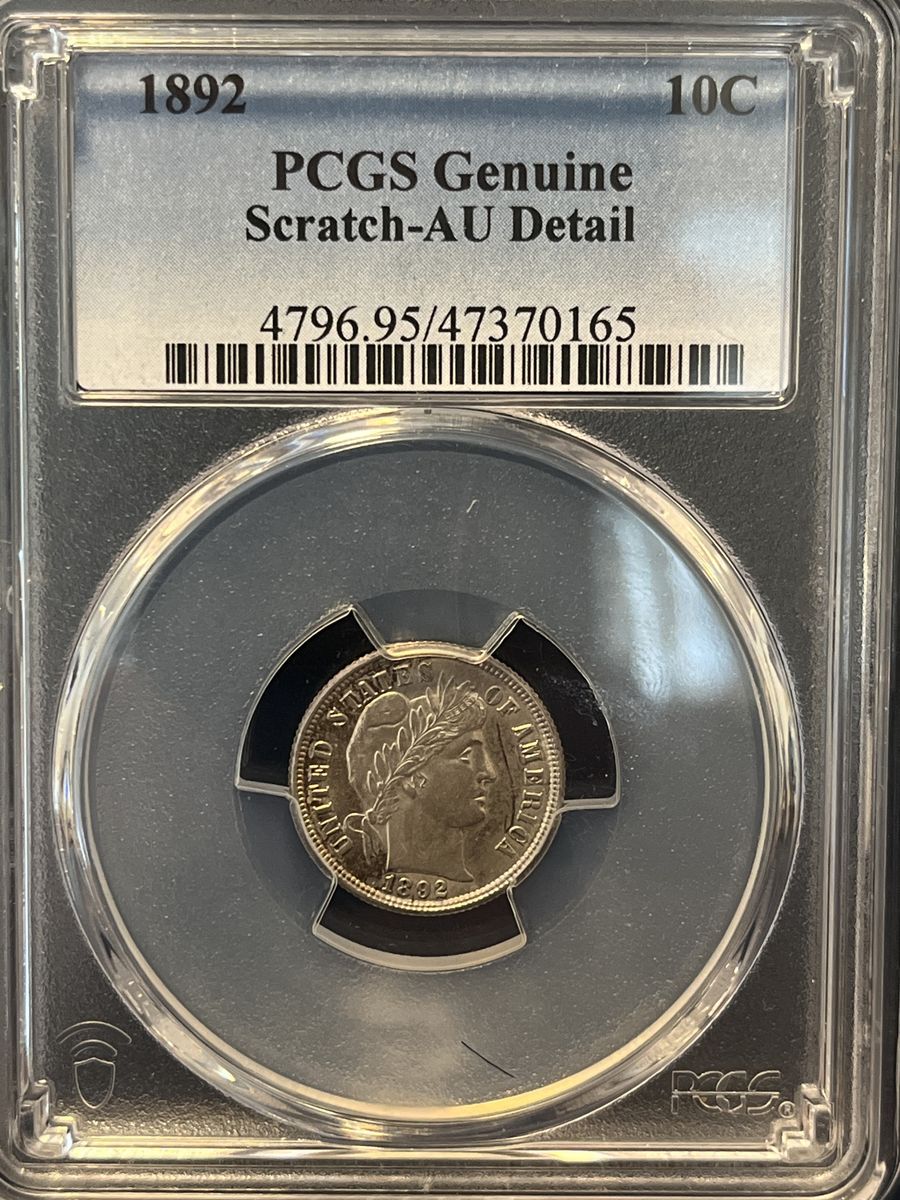 1892 Barber Dime