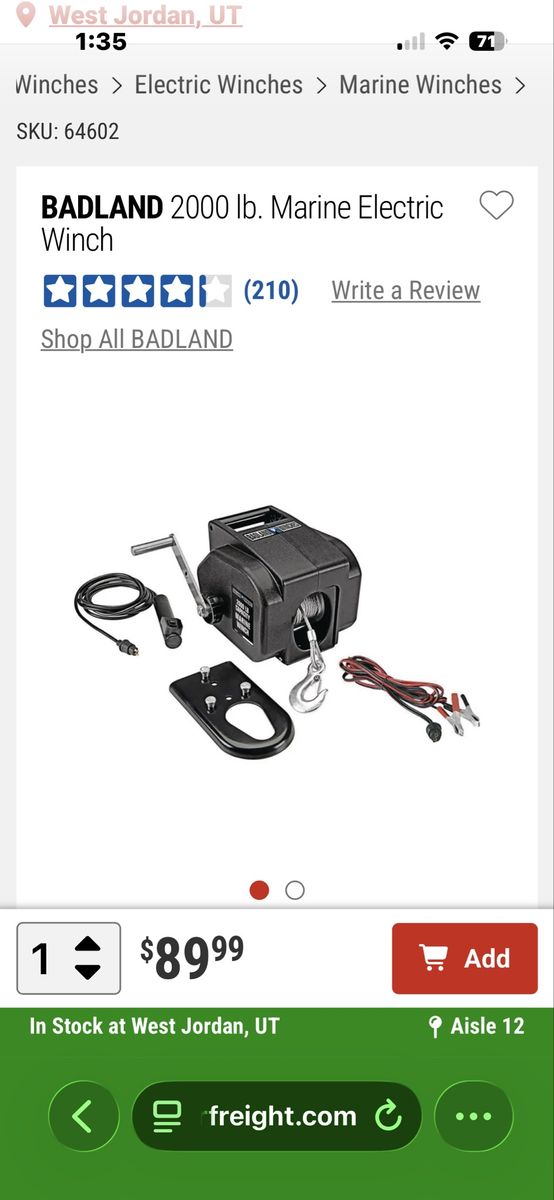Electric Marine Winch