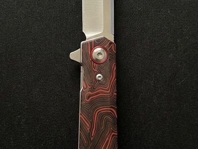 NEW/UNUSED Rough Ryder Reserve Liner Lock - Red/Black G10