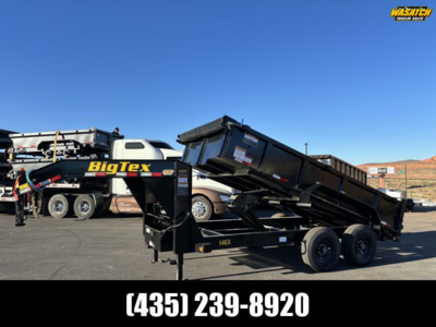 Big Tex Trailers 7X14 15.9K 14GX GN Dump Trailer