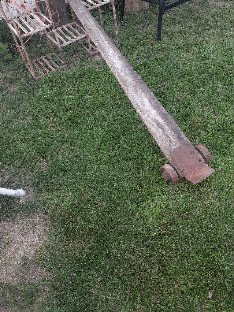 Vintage johnson bar with Metal Wheels and Hardware