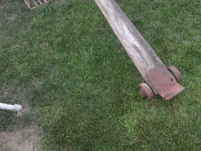 Vintage johnson bar with Metal Wheels and Hardware