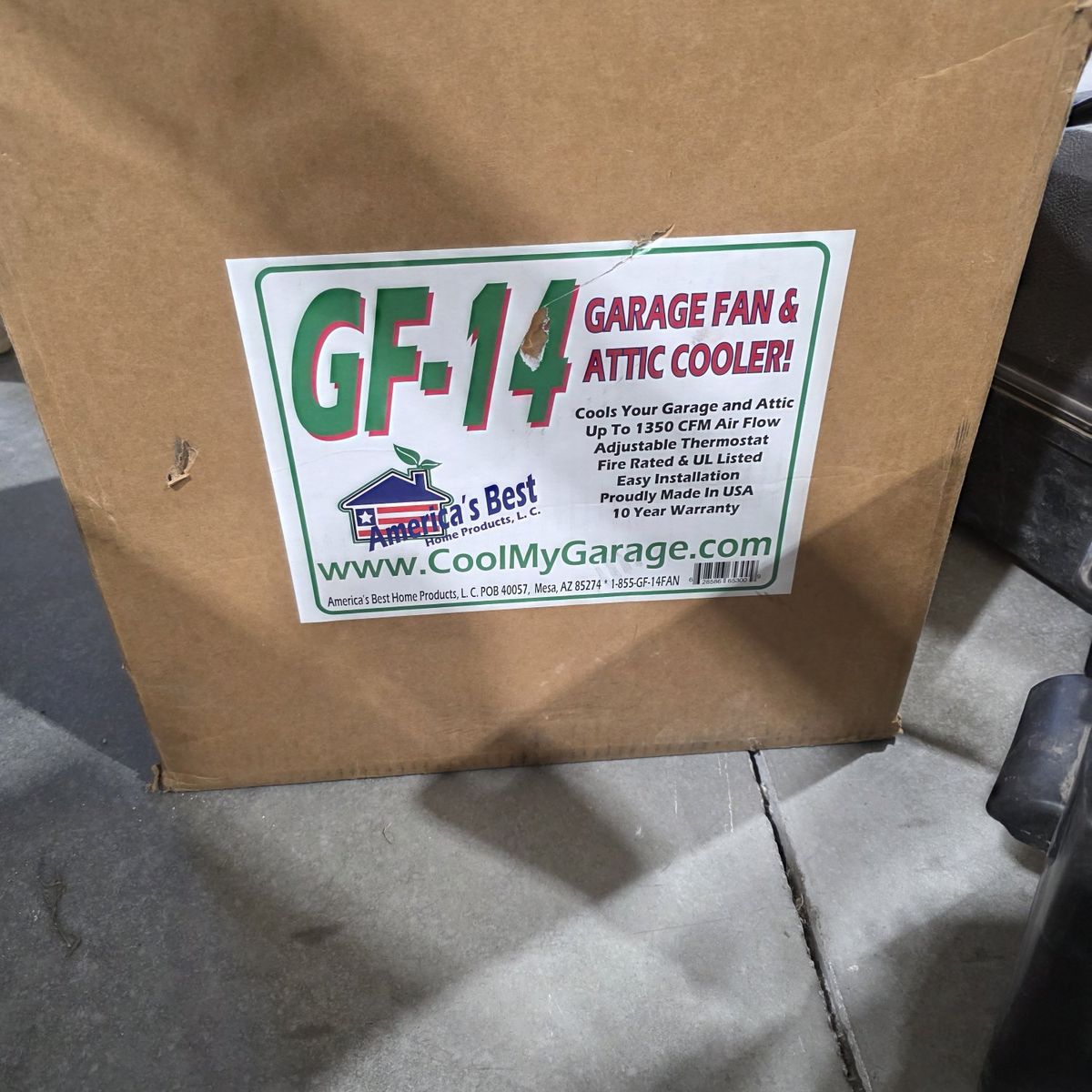 garage fan and attic cooler