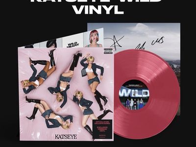 KATSEYE-SIGNED WILD Official Store Exclusive-Crimson Colored Vinyl-SEALED-Autographed Insert-RARE-Collectible