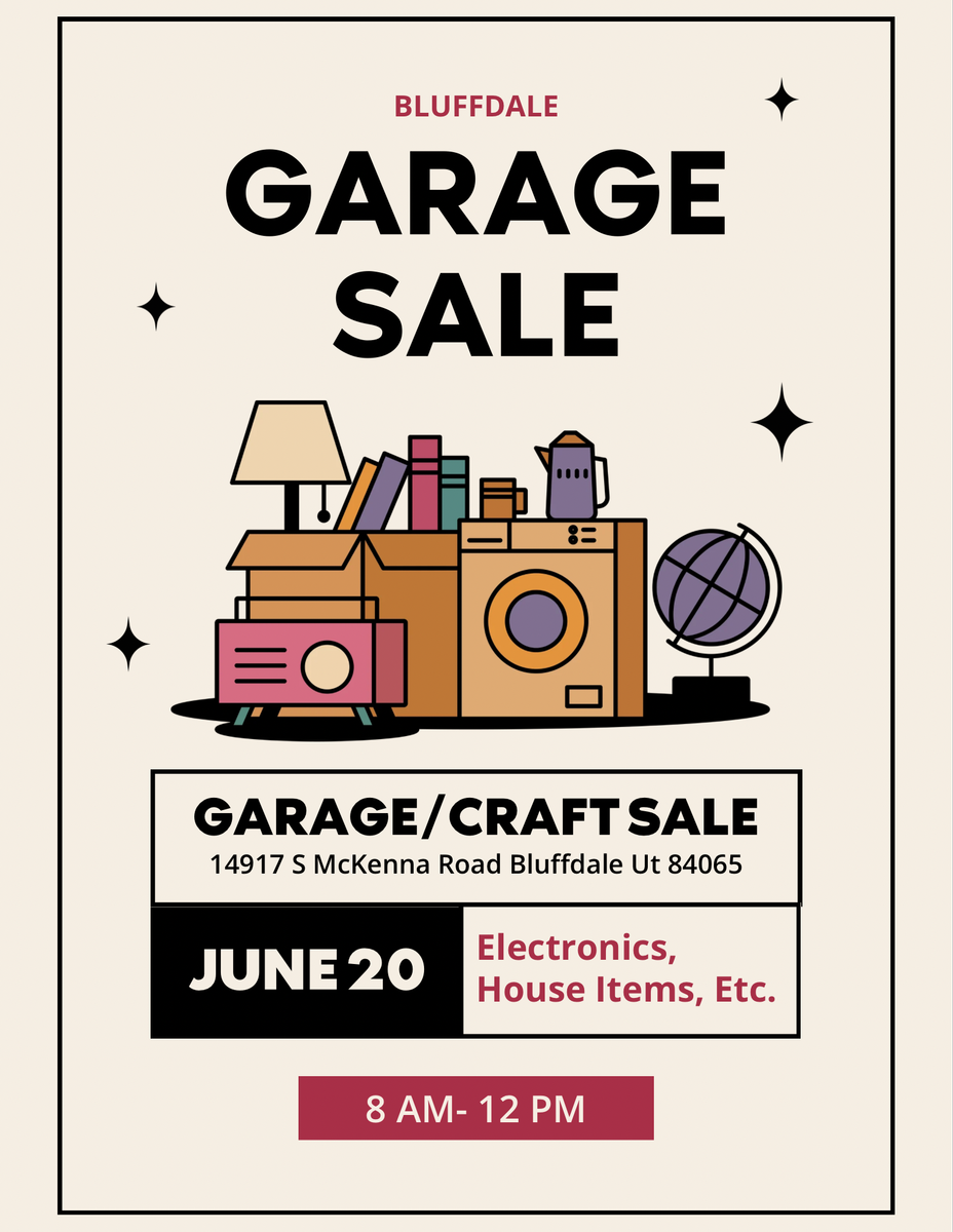 Garage Sale Saturday 6/20 8:00am - 12:00