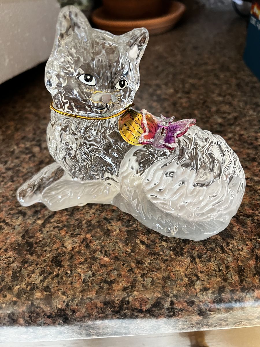 *Bradford Exchange* Crystal Cat " Smitten