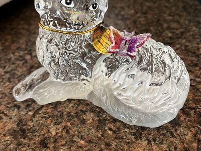 *Bradford Exchange* Crystal Cat " Smitten