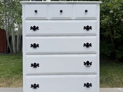 Cute Wood White Dresser