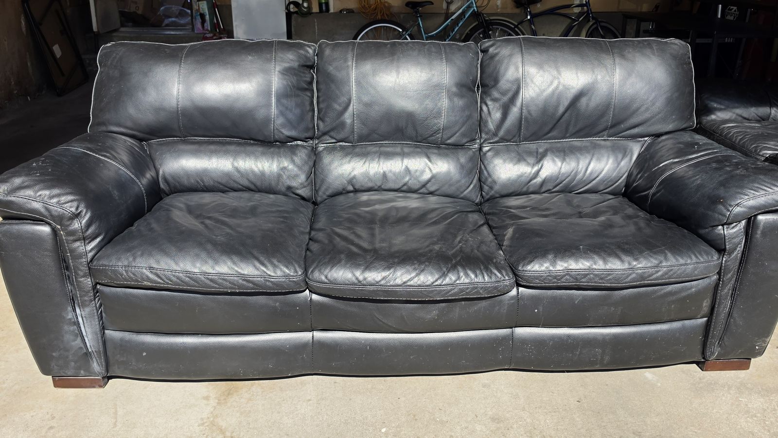 Leather couches