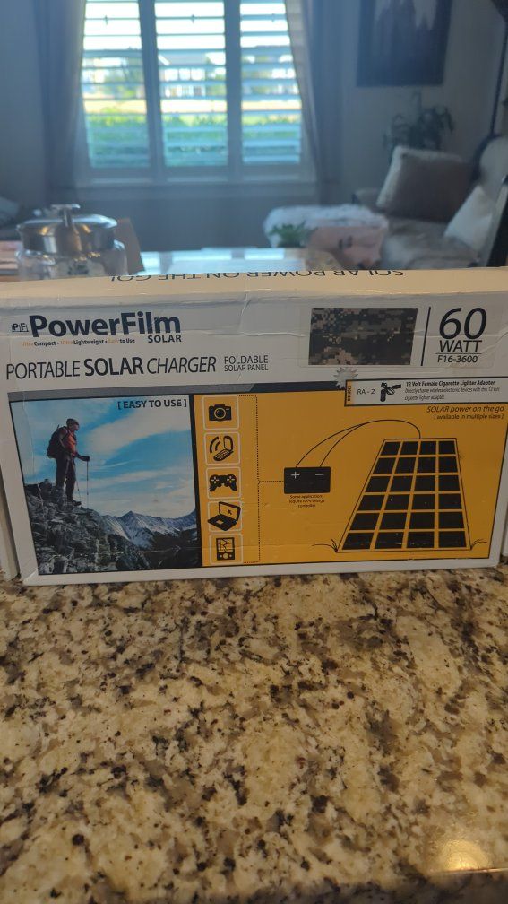 PowerFilm 60 Watt Foldable Portable Solar Panel Charger F16-3600