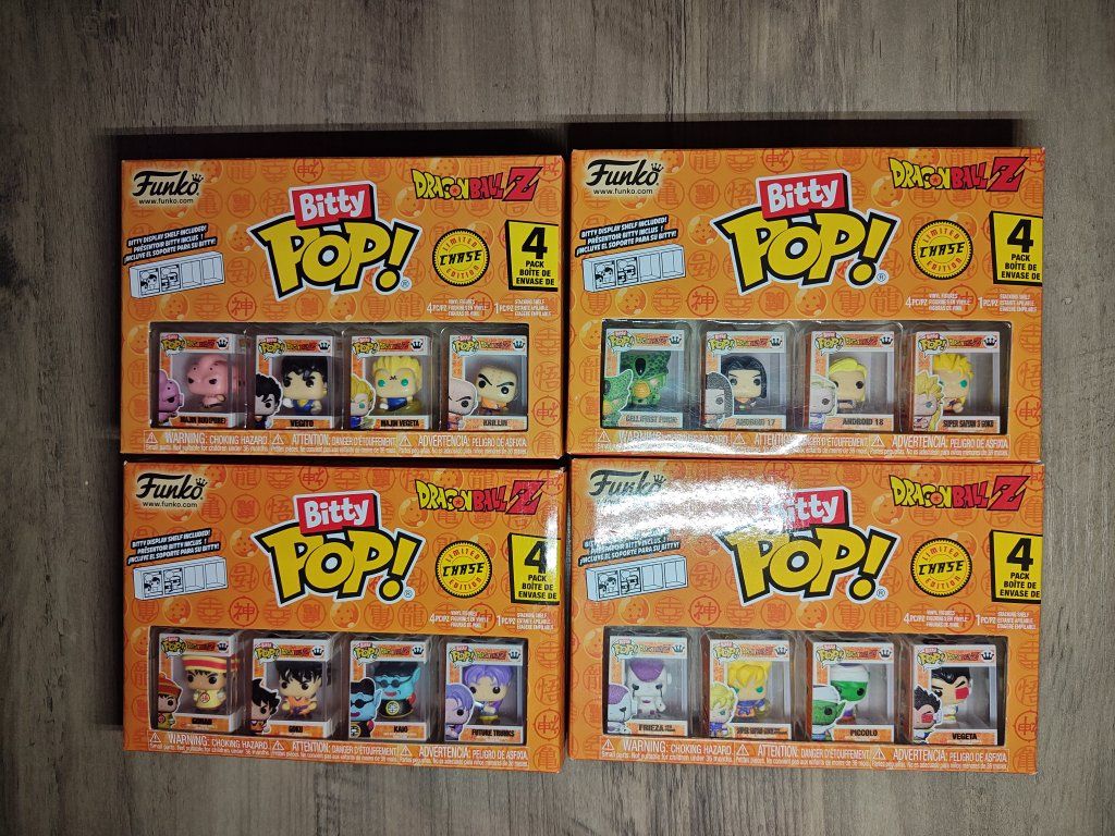 Dragonball Z Funko Bitty Pop Complete Set of 16 Figures