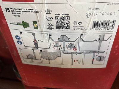 Drop in 3/8 concrete anchors