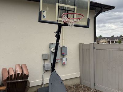 Free Spalding NBA Portable Basketball Hoop System with Adjustable Height - Used Excellent