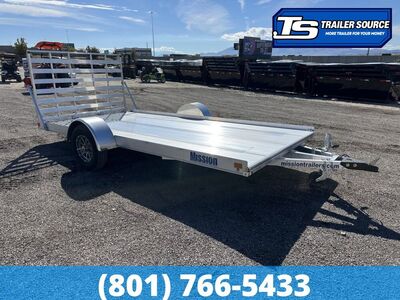 7x14 Alcom FlexHaul Aluminum Trailer - Interior - 3.5K GVWR - Alloy Wheels