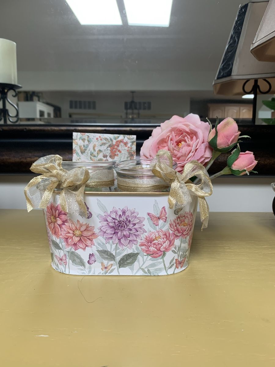 Floral Retreat In A Tin Container