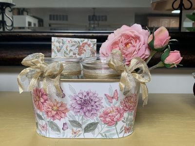 Floral Retreat In A Tin Container