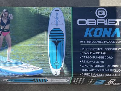 O'Brien Kona 106" Inflatable Paddle Board W/ Bag Pump & Paddle New never used