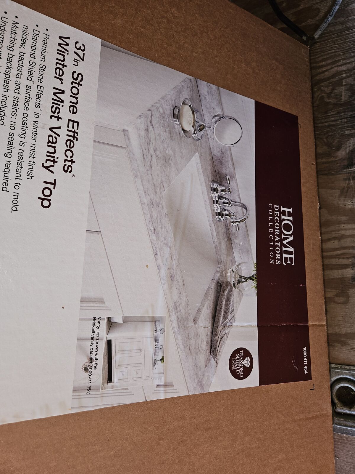 37" Stone Effects Vanity Top