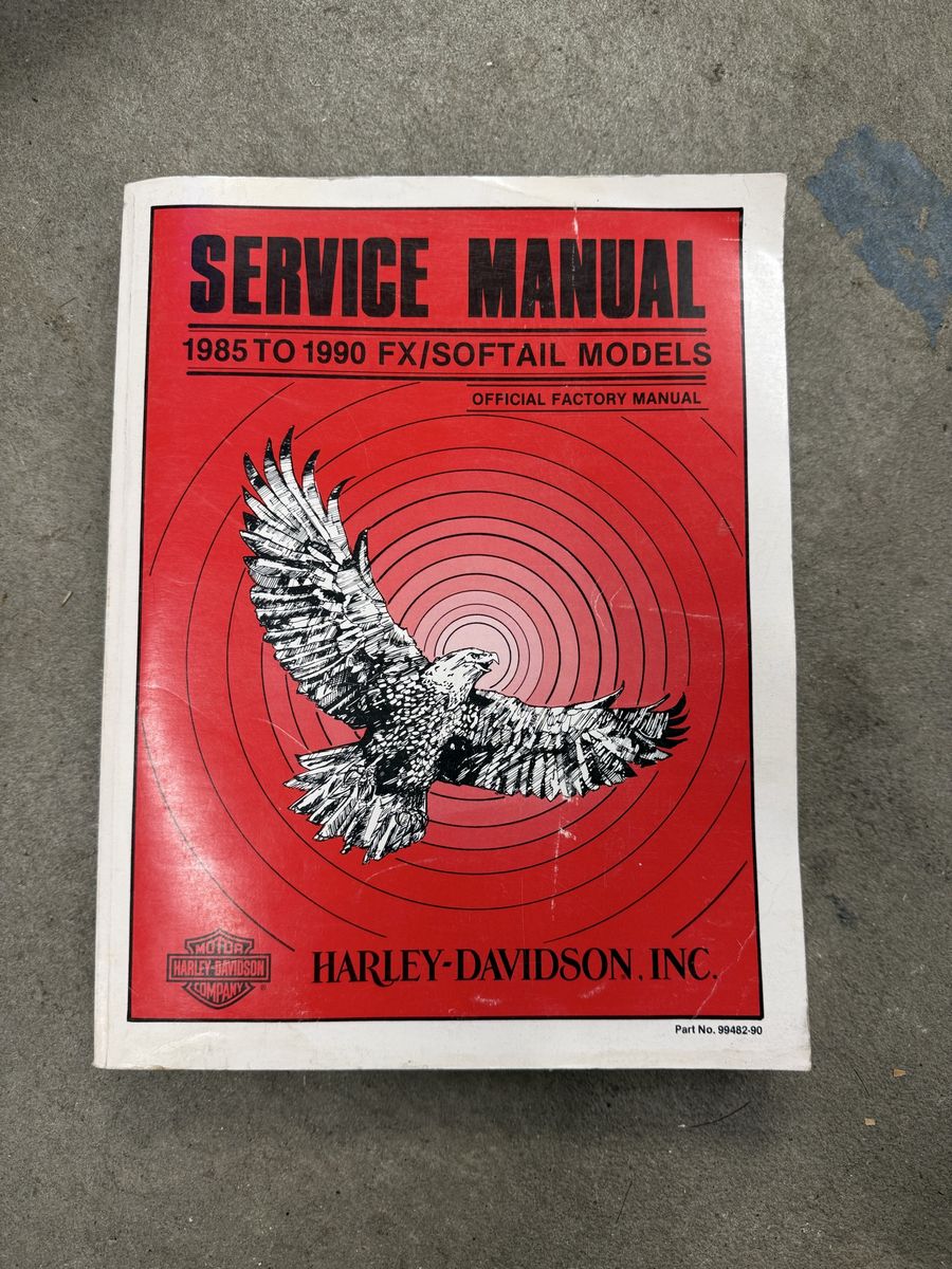 Harley service manual 1985-1990 fx-softail