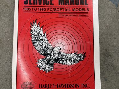 Harley service manual 1985-1990 fx-softail