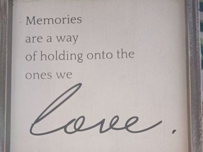 WOOD SENTIMENT SIGN!