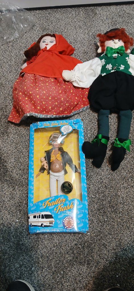 Lot of 3 Collectible Dolls including Trailer Trash Fashion Doll