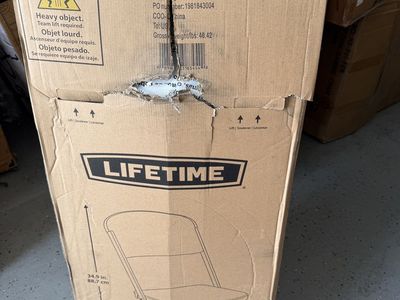 Lifetime C15 Folding Chair 4-Pack, White - Durable Event Seating (New in Box)