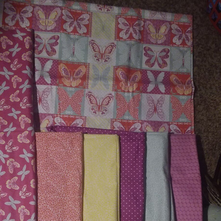 BUTTERFLY EXTRAVAGANZA...8 1/2 YARDS OF FABRIC!