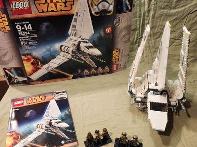 LEGO Star Wars 75094 Imperial Shuttle Tydirium – 100% Complete w/ Box + Instructions