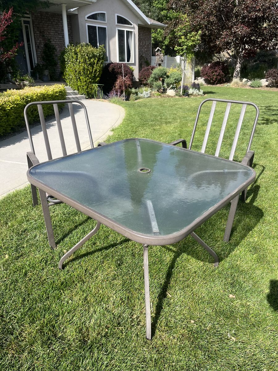 Outdoor Table with 2 Chairs