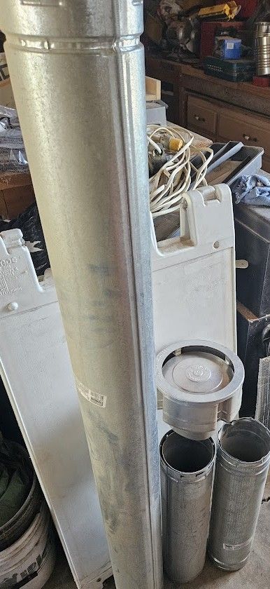 Gas Vent Pipe and Cap Double Wall