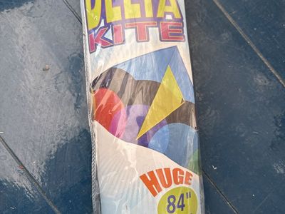 Go Fly A Kite Graphic Delta Kite Huge 84" Wingspan Ripstop Nylon
