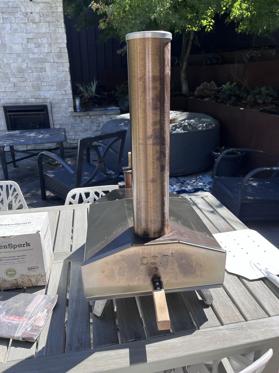 Ooni Portable Stainless Steel pellet Outdoor Pizza Oven with Chimney