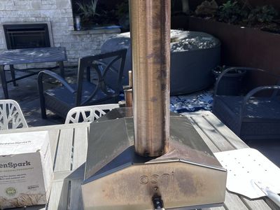 Ooni Portable Stainless Steel pellet Outdoor Pizza Oven with Chimney