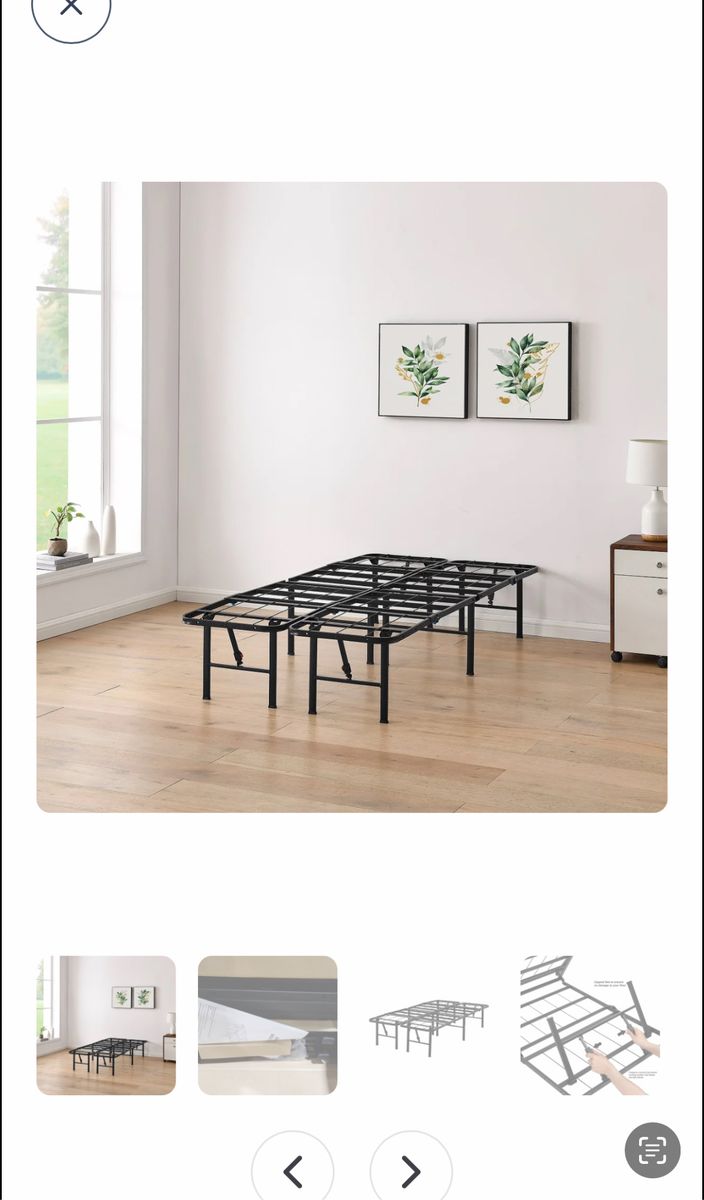 Mainstays foldable twin bed frame