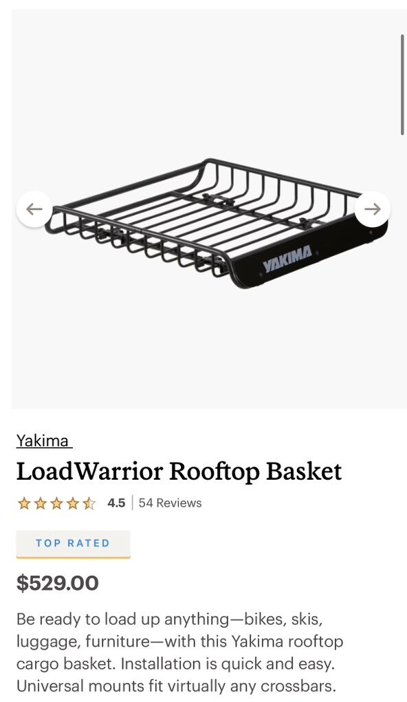 Yakama - LoadWarrior Rooftop Basket
