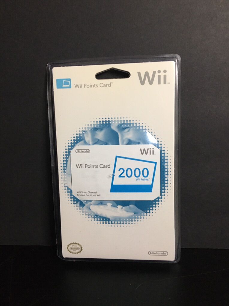 Nintendo Wii Points Sealed