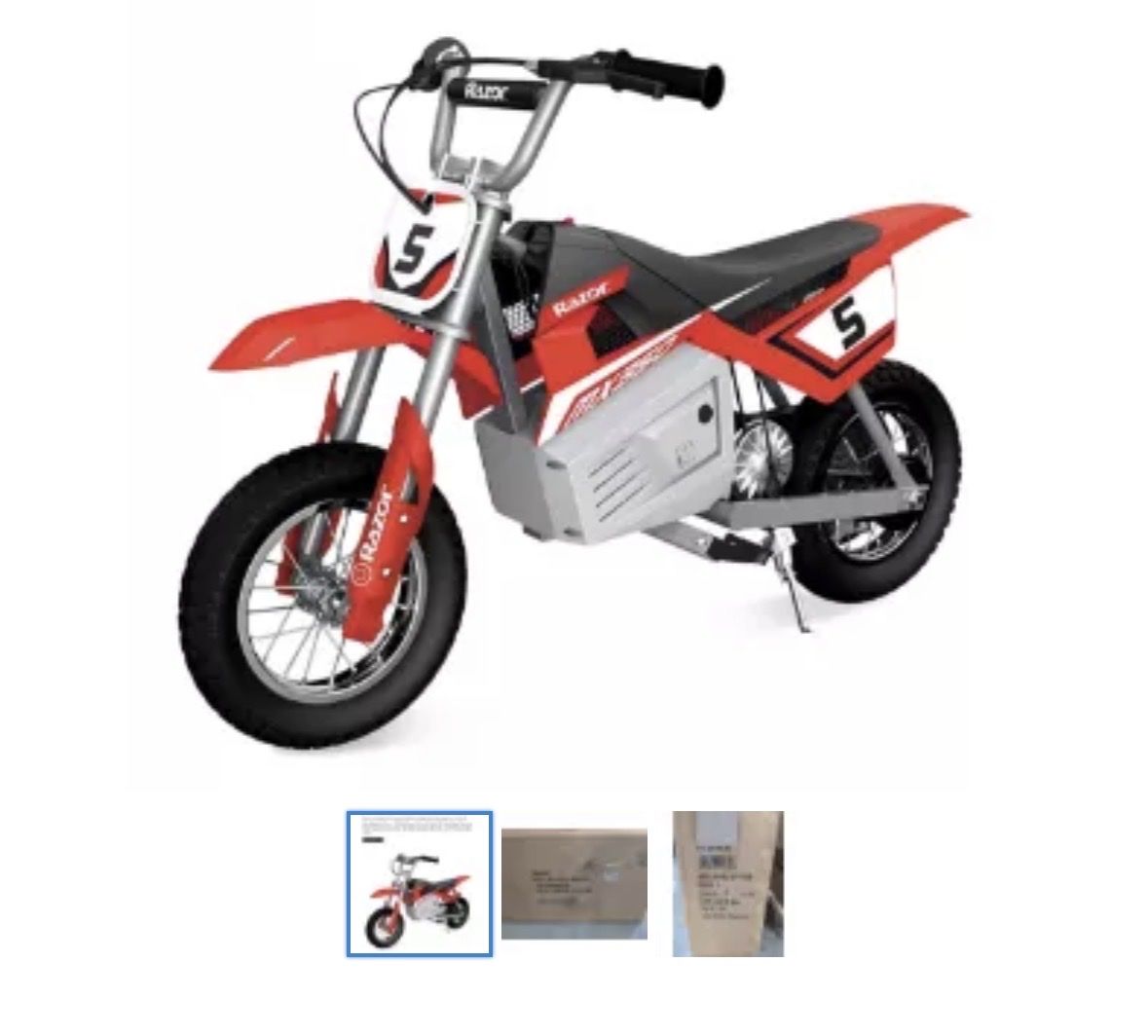 Razor MX350 Dirt Rocket Electric Motocross Bike - Red - Brand New in Box